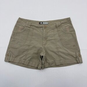 Vintage Y2K Nike ACG Khaki Hiking Shorts Womens 8 Utility Roll Cuff Outdoor Tan